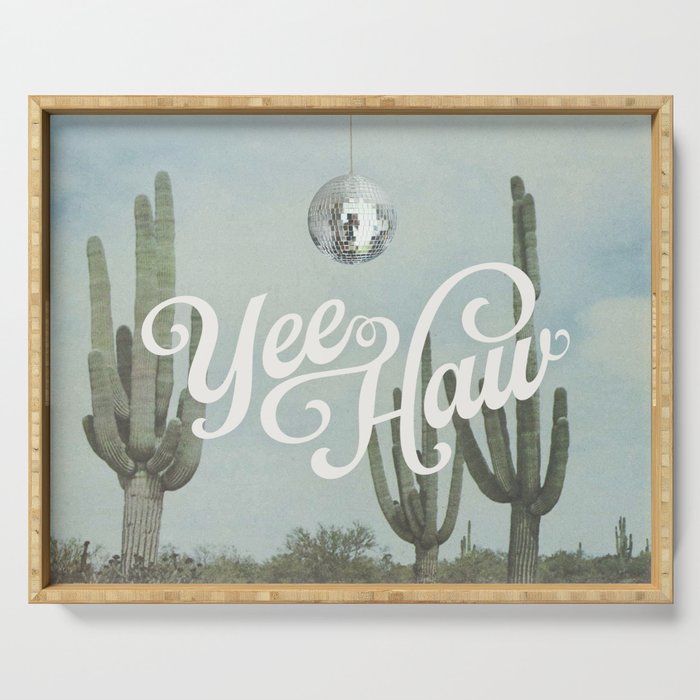 Yee Haw Disco Cactus Serving Tray Gallery Image 1