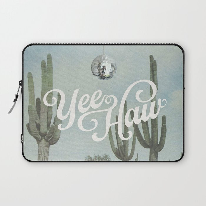 Yee Haw Disco Cactus Laptop Sleeve Gallery Image 1