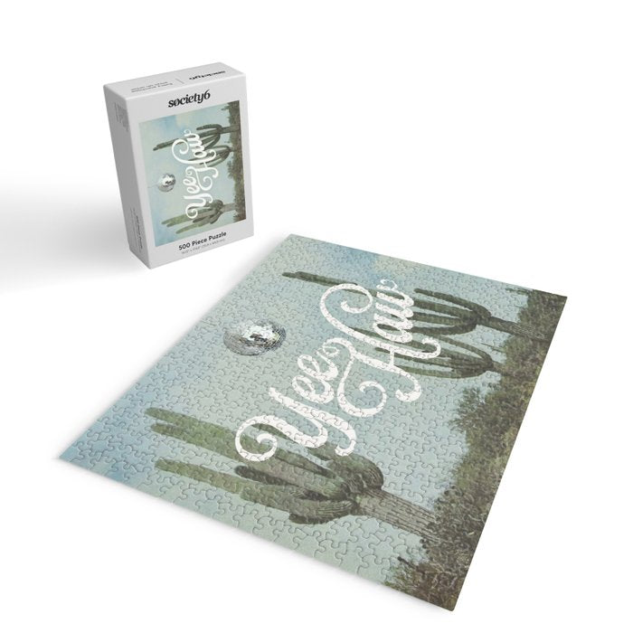 Yee Haw Disco Cactus Jigsaw Puzzle Gallery Image 2