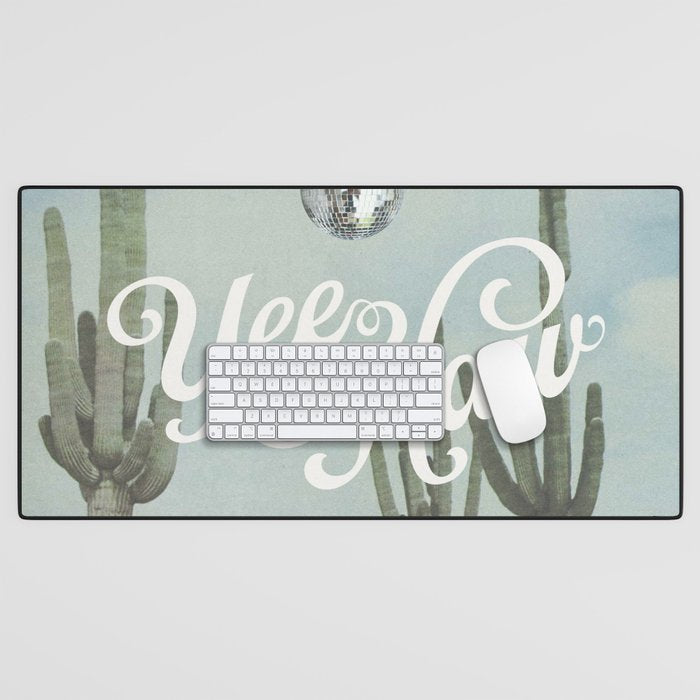 Yee Haw Disco Cactus Desk Mat Gallery Image 1