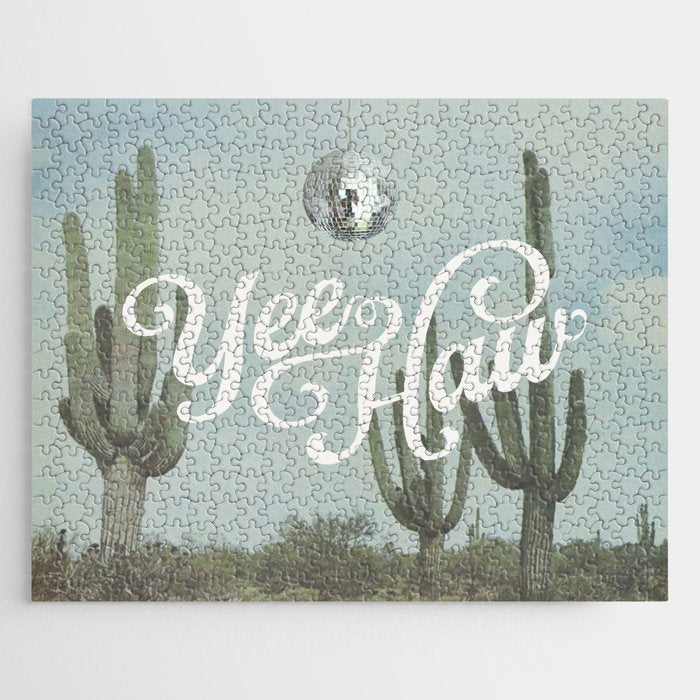 Yee Haw Disco Cactus Jigsaw Puzzle Gallery Image 1
