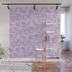 Very-Peri Floral  Wall Mural Gallery Image 1