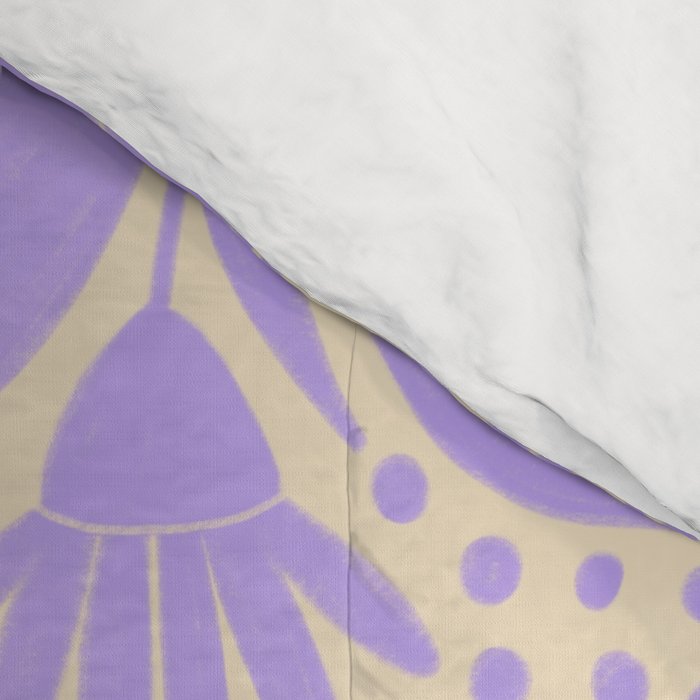 Very-Peri Floral  Comforter Gallery Image 4