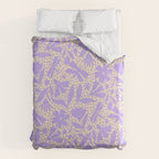 Very-Peri Floral  Duvet Cover Gallery Image 6