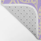 Very-Peri Floral  Bath Mat Gallery Image 2