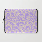 Very-Peri Floral  Laptop Sleeve Gallery Image 1