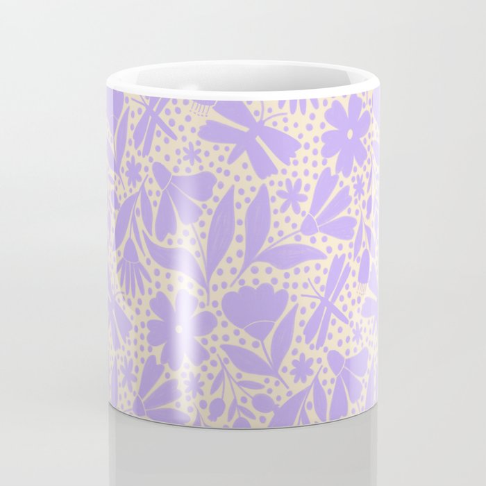 Very-Peri Floral  Coffee Mug Gallery Image 4