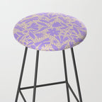 Very-Peri Floral  Stool Gallery Image 2