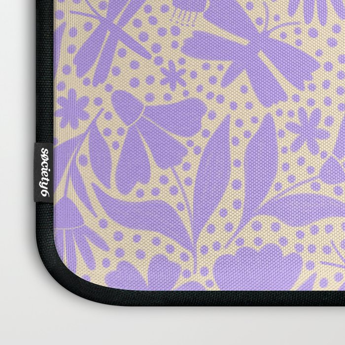 Very-Peri Floral  Laptop Sleeve Gallery Image 3