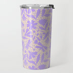 Very-Peri Floral  Travel Mug Gallery Image 2