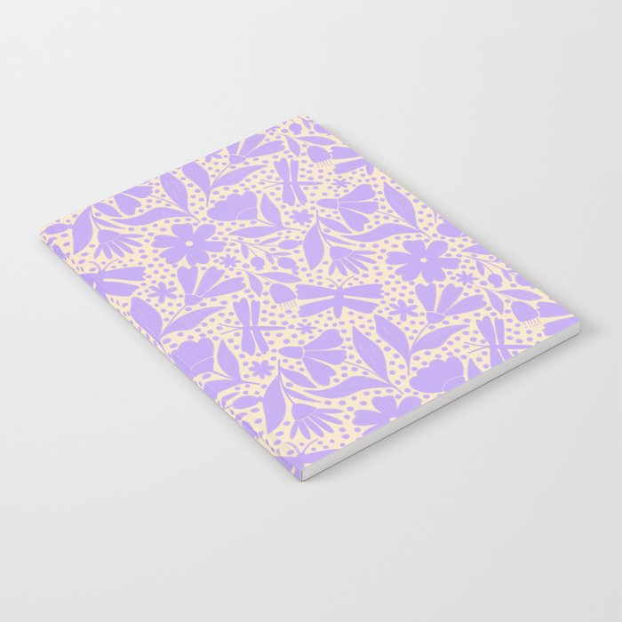 Very-Peri Floral  Notebook Gallery Image 2