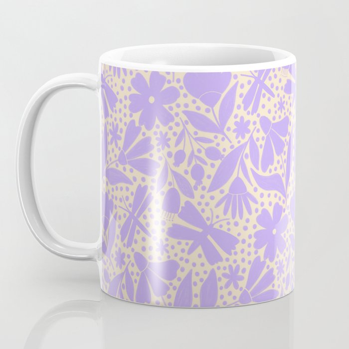 Very-Peri Floral  Coffee Mug Gallery Image 3