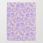 Very-Peri Floral  Poster Gallery Image 4