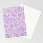 Very-Peri Floral  Stationery Card Gallery Image 2