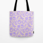 Very-Peri Floral  Tote Bag Gallery Image 1