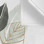 Forest Bouquet - Green Leaves Watercolor Wall Tapestry Gallery Image 3
