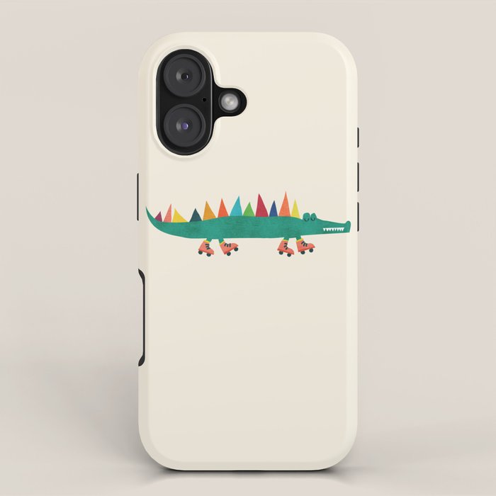 Crocodile on Roller Skates iPhone Case Gallery Image 1