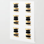 Brush Strokes (Black/Gold) Wallpaper Gallery Image 2