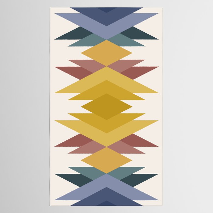Bold Geometric Triangles III Tablecloth Gallery Image 2