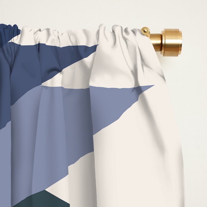 Bold Geometric Triangles III Window Curtain Gallery Image 2