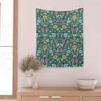Botanical Wild Flowers Wall Tapestry Gallery Image 2