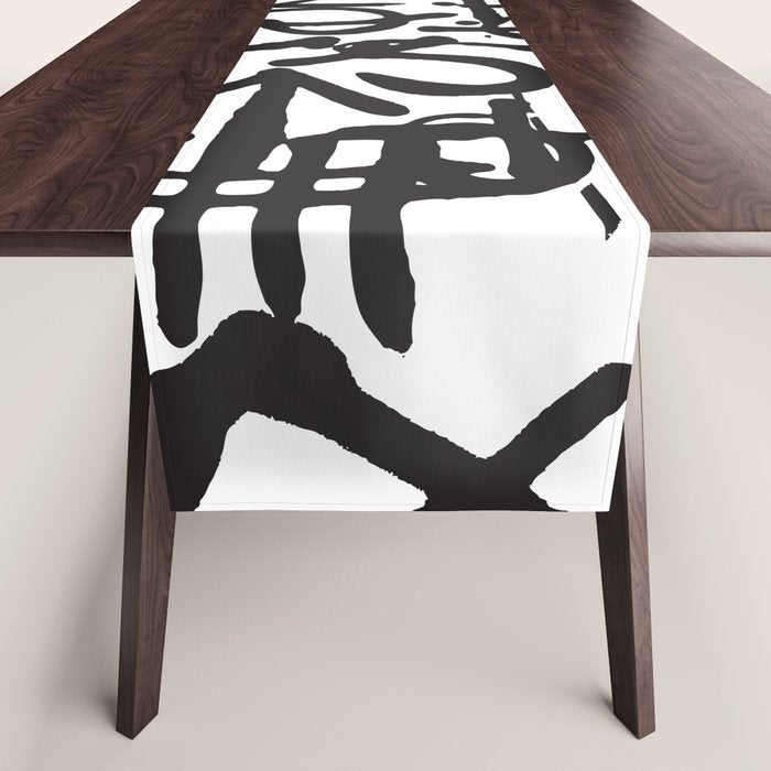 Graffiti Pattern Table Runner Gallery Image 1