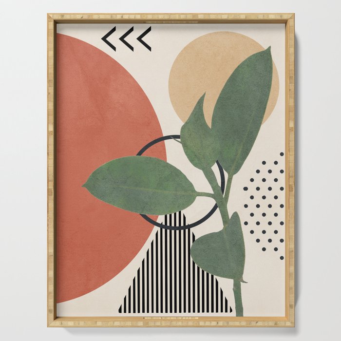 Nature Geometry III Serving Tray Gallery Image 1