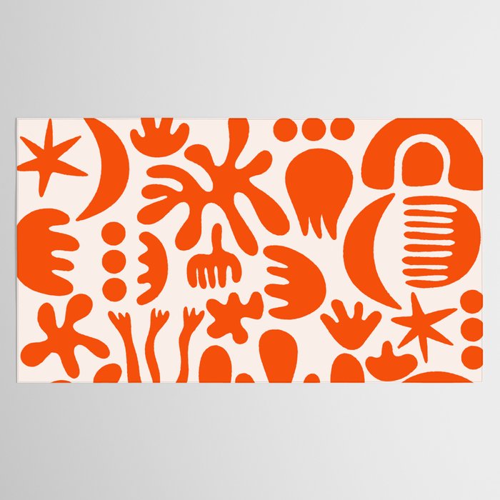 Matisse Inspired Cutouts - Abstract Painting Art Print - Red Tablecloth Gallery Image 2
