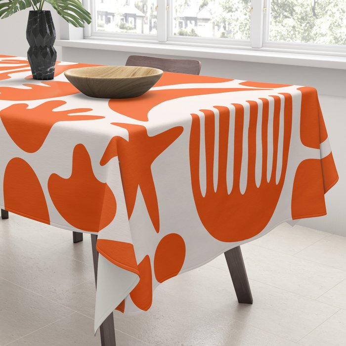 Matisse Inspired Cutouts - Abstract Painting Art Print - Red Tablecloth Gallery Image 3