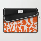 Matisse Inspired Cutouts - Abstract Painting Art Print - Red Laptop Sleeve Gallery Image 2