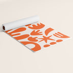 Matisse Inspired Cutouts - Abstract Painting Art Print - Red Yoga Mat Gallery Image 2