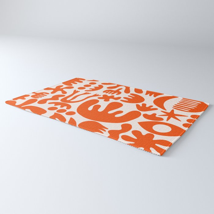 Matisse Inspired Cutouts - Abstract Painting Art Print - Red Rug Gallery Image 3