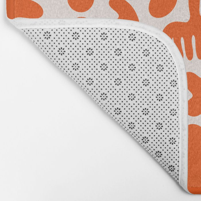 Matisse Inspired Cutouts - Abstract Painting Art Print - Red Bath Mat Gallery Image 2