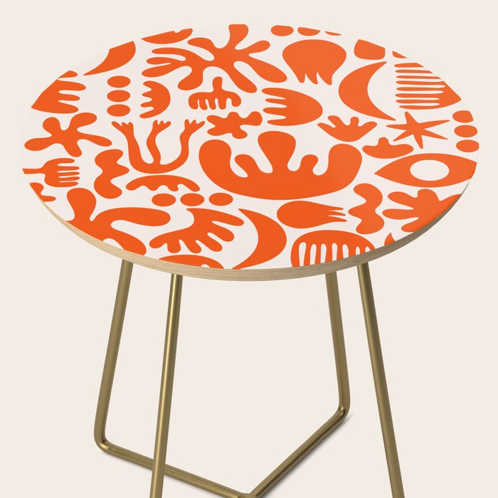 Matisse Inspired Cutouts - Abstract Painting Art Print - Red Side Table Gallery Image 2