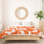 Matisse Inspired Cutouts - Abstract Painting Art Print - Red Duvet Cover Gallery Image 3