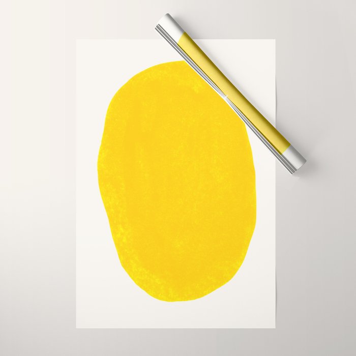 Simply Organic Golden Yellow Wrapping Paper Gallery Image 1