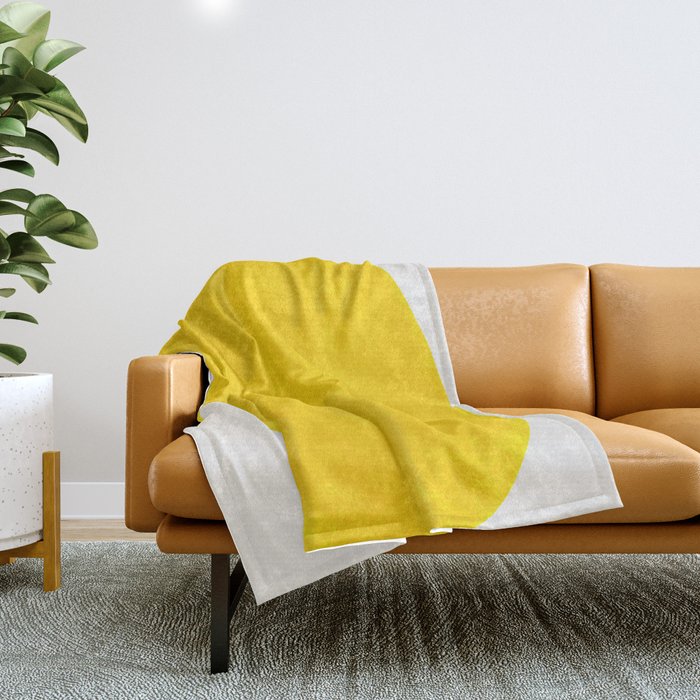 Simply Organic Golden Yellow Throw Blanket Gallery Image 1