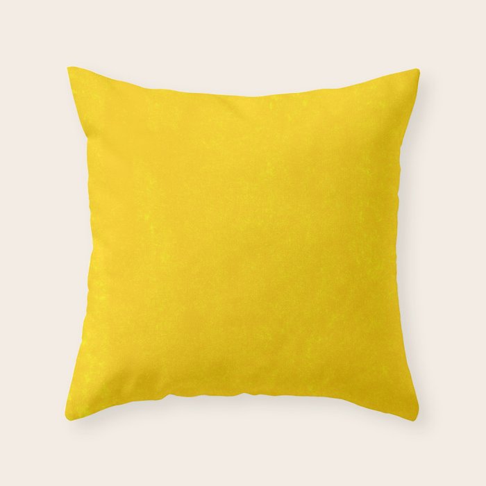 Simply Organic Golden Yellow Throw Pillow Gallery Image 6
