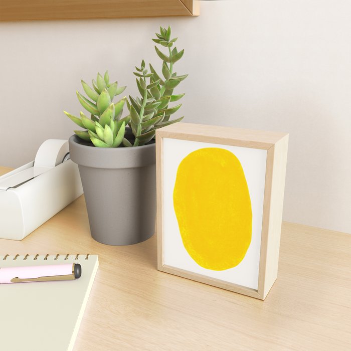 Simply Organic Golden Yellow Mini Art Print Gallery Image 2