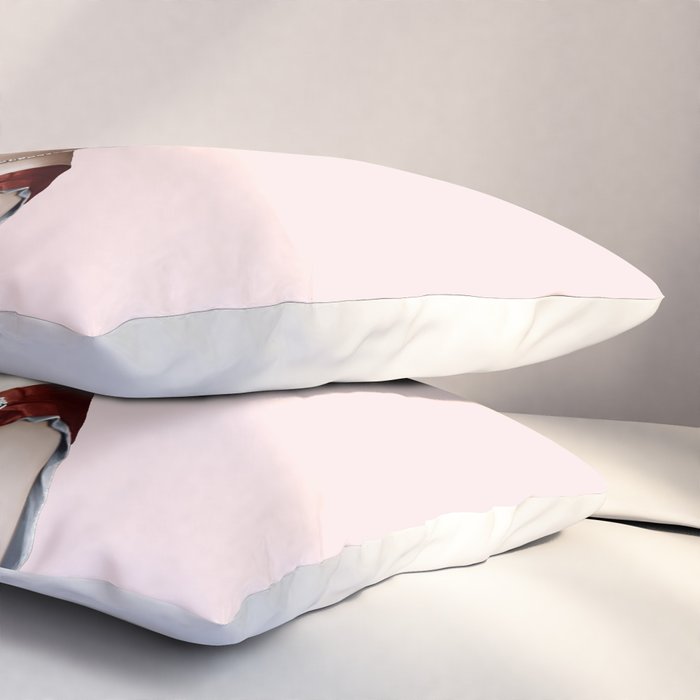 Queen Elizabeth II Blowing Pink Bubble gum Pillow Sham Gallery Image 3