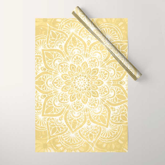 Mandala, Floral, Sun, Wall Art Boho Wrapping Paper Gallery Image 1