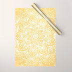 Mandala, Floral, Sun, Wall Art Boho Wrapping Paper Gallery Image 1