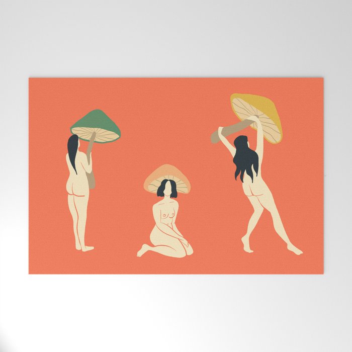 Mushroom Ladies Welcome Mat Gallery Image 1