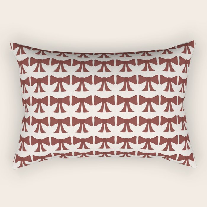 Vintage Bows XI Red Rectangular Pillow Gallery Image 1
