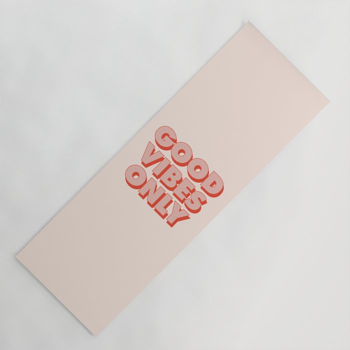 Good Vibes Only Yoga Mat Gallery Image 1