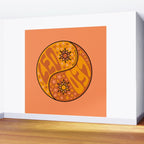 Leo Yin Yang Wall Mural Gallery Image 2