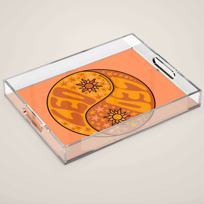 Leo Yin Yang Acrylic Tray Gallery Image 1