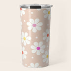 Seventies Daisies Pattern Travel Mug Gallery Image 1
