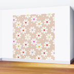Seventies Daisies Pattern Wall Mural Gallery Image 2