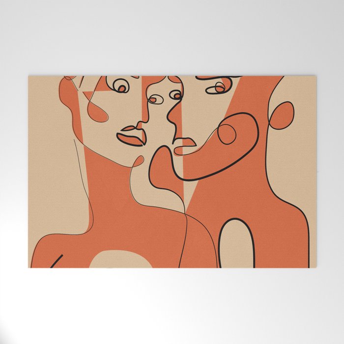 Abstract Faces 12 Welcome Mat Gallery Image 1
